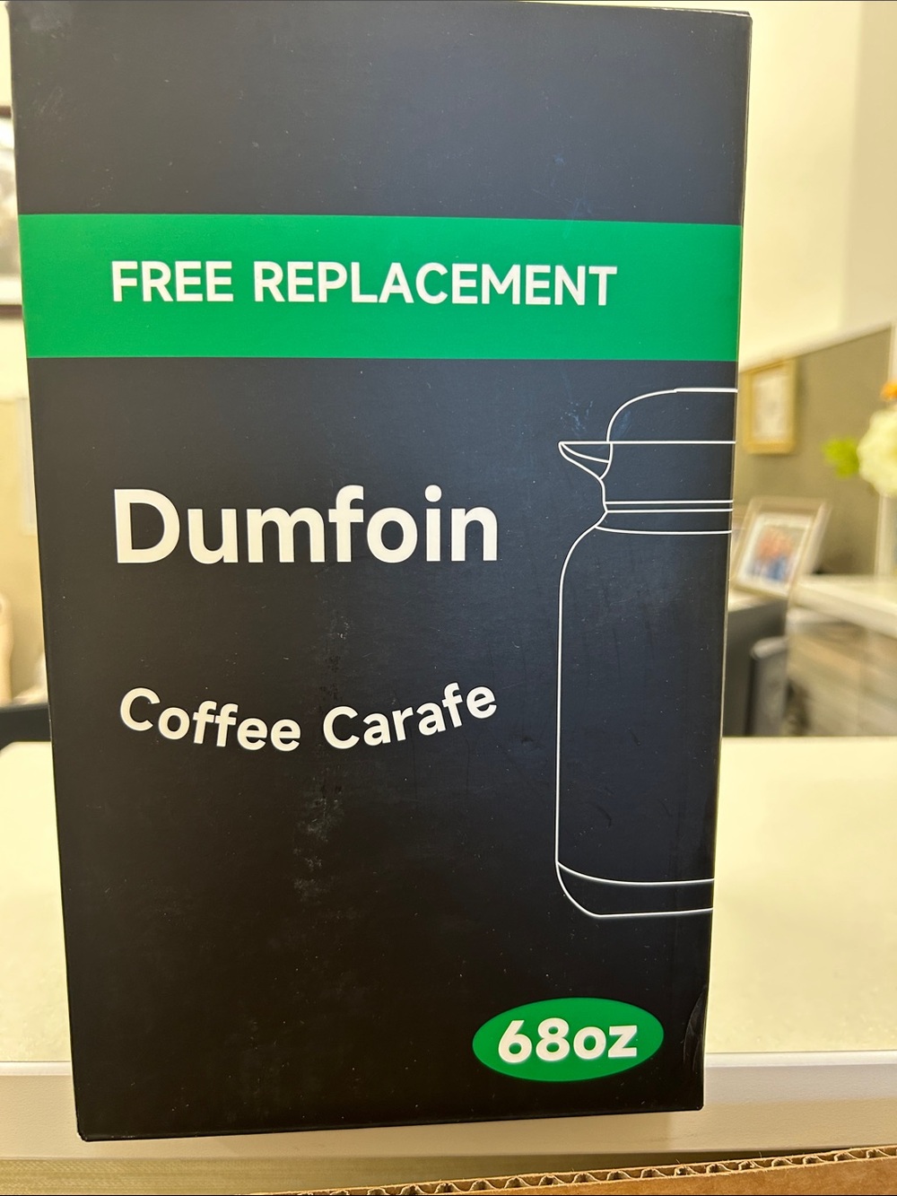 Dumfoin 68oz Black Coffee Carafe
